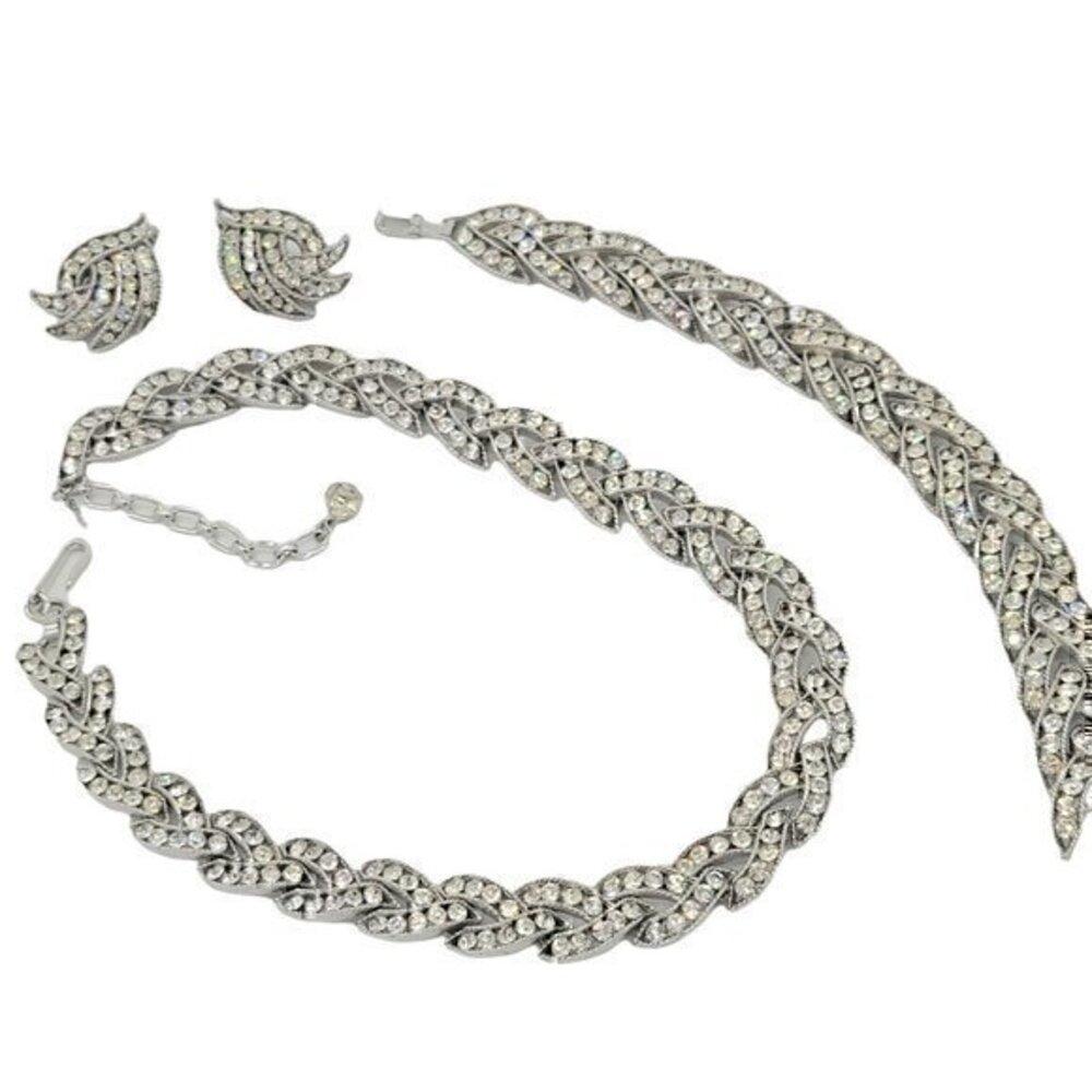 Crown Trifari Cavalcade Silver Set